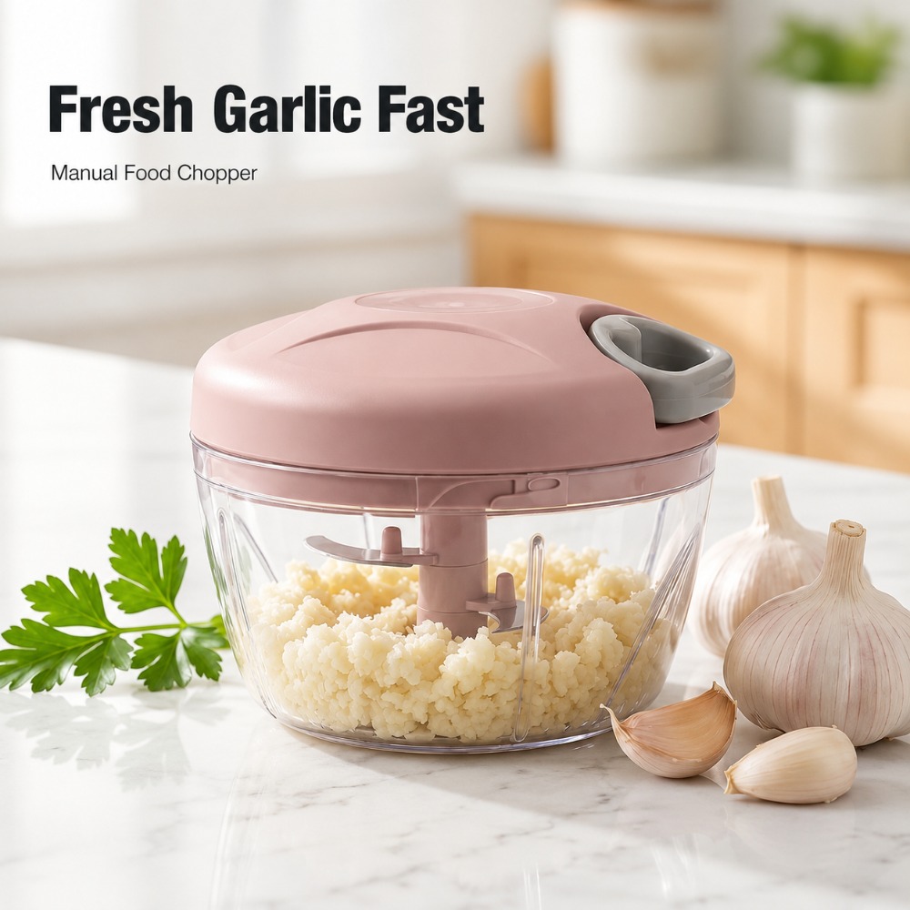 Baby Food Meat - Manual Pull String Garlic Mincer Multi