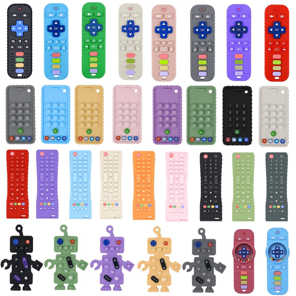 Baby Food Toy - 40 Styles Silicone Simulation TV Remote