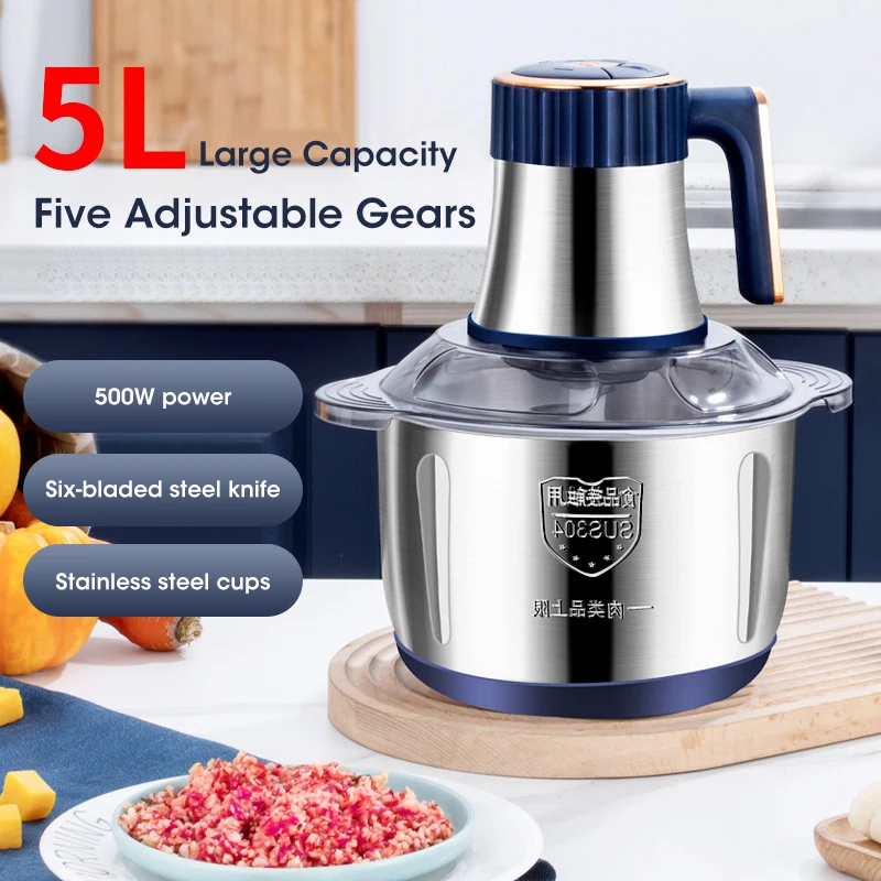 5L Electric Meat Grinders 304  - Baby Food Meat ulasan dan harga