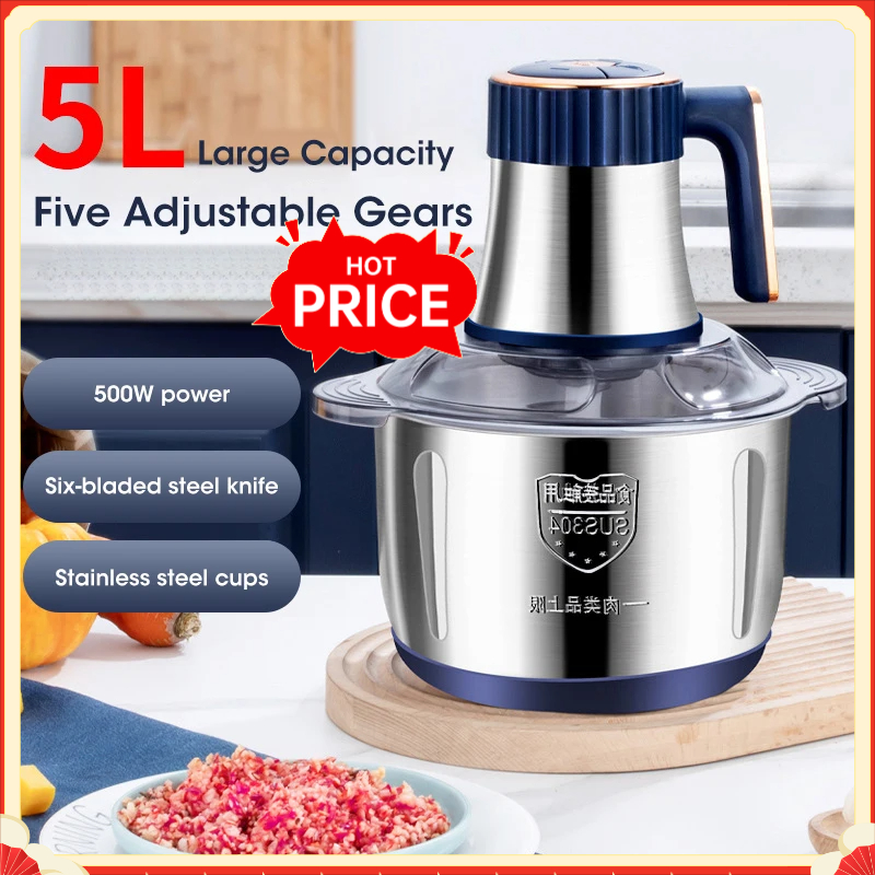 5L Electric Meat Grinders 304  - Baby Food Meat ulasan dan harga