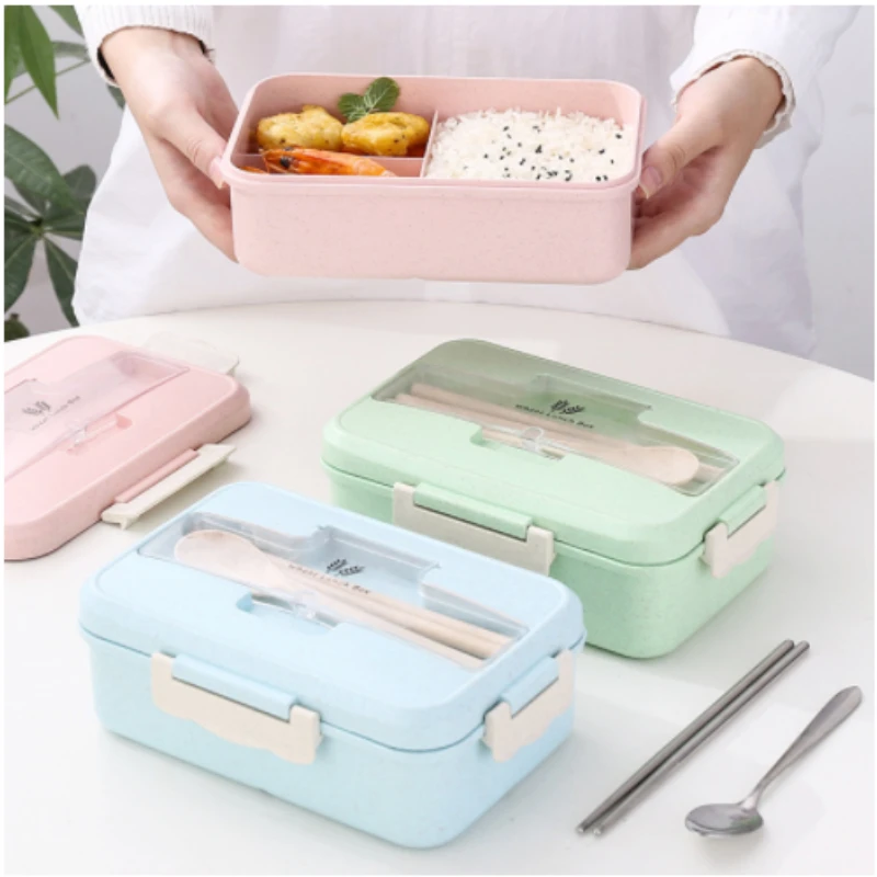 Microwave Lunch Box Wheat Stra - Baby Food Bag ulasan dan harga