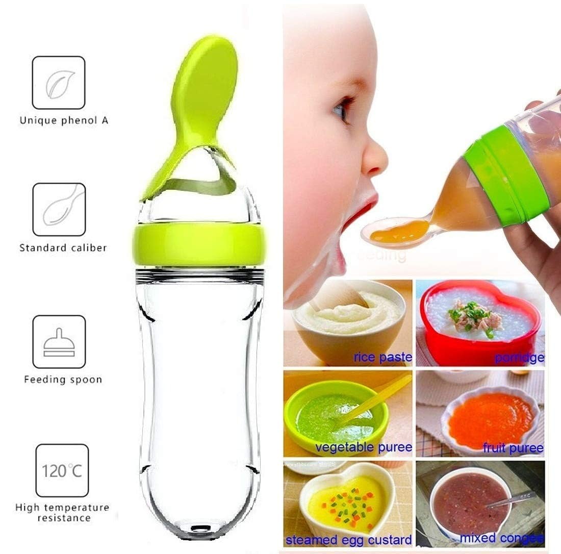 Squeezing Feeding Bottle Cup S - Baby Food Jar ulasan dan harga