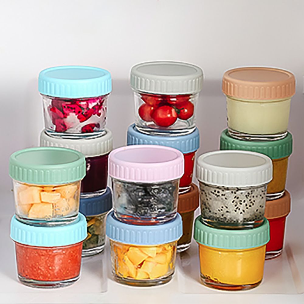 6pcs Glass Baby Food Jar Reusa - Baby Food Jar ulasan dan harga
