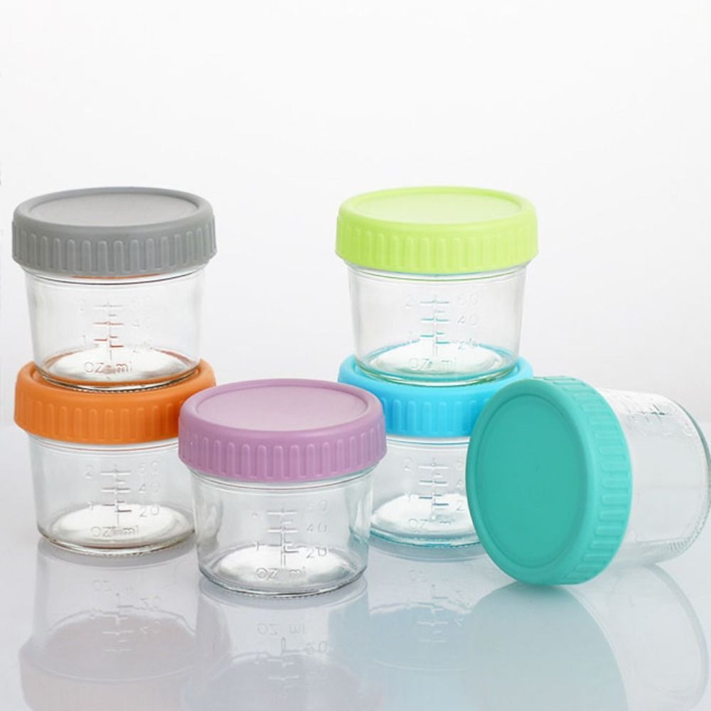 6pcs Glass Baby Food Jar Reusa - Baby Food Jar ulasan dan harga