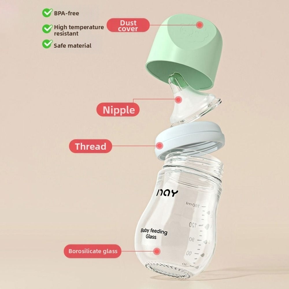 Glass Baby Bottle Anti-flatule - Baby Food Jar ulasan dan harga