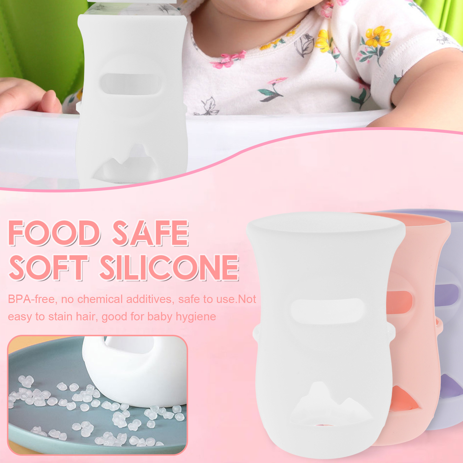 Silicone Sleeves Silicone Baby - Baby Food Jar ulasan dan harga