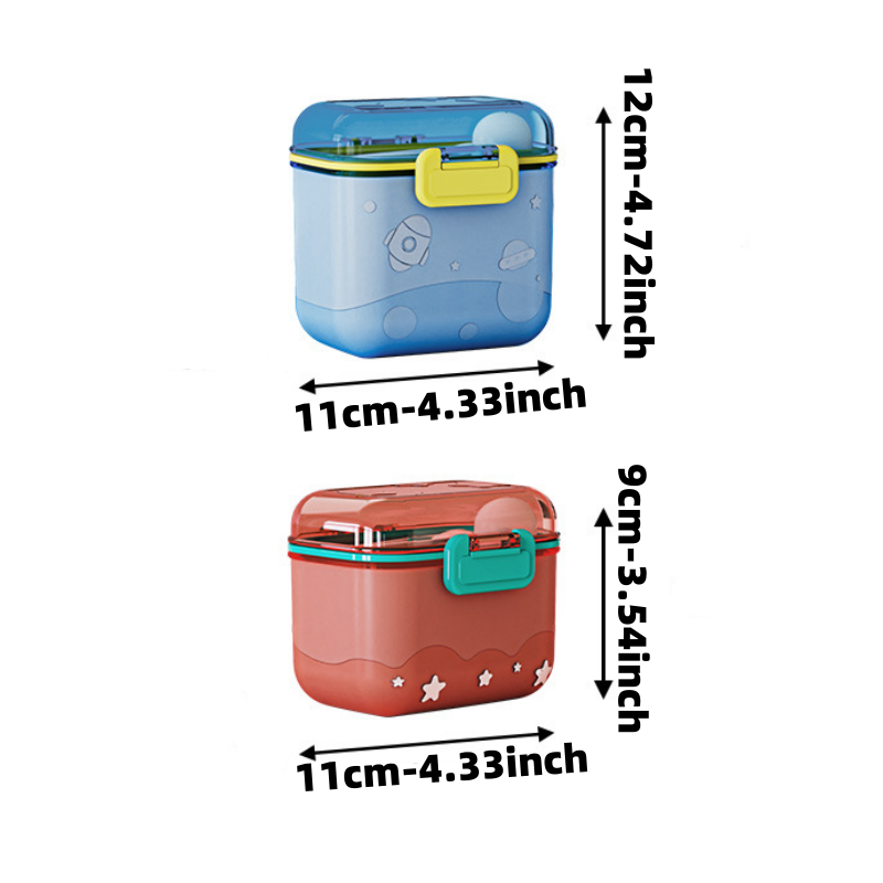 Cartoon Rocket Milk Powder Box - Baby Food Jar ulasan dan harga