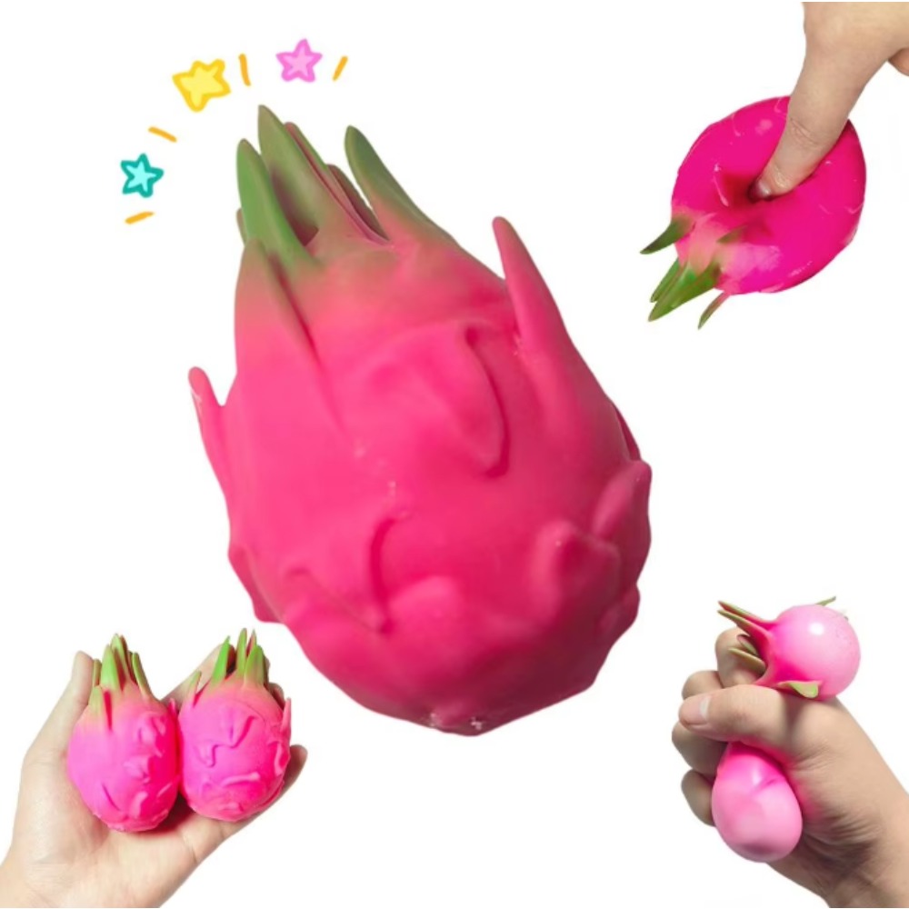 Dragon Fruit Squish Ball Gift  - Baby Food Toy ulasan dan harga