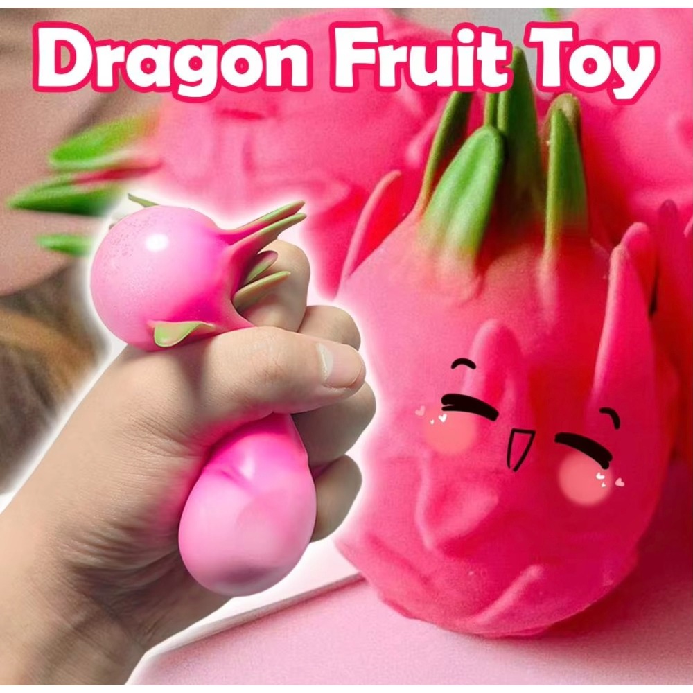 Dragon Fruit Squish Ball Gift  - Baby Food Toy ulasan dan harga