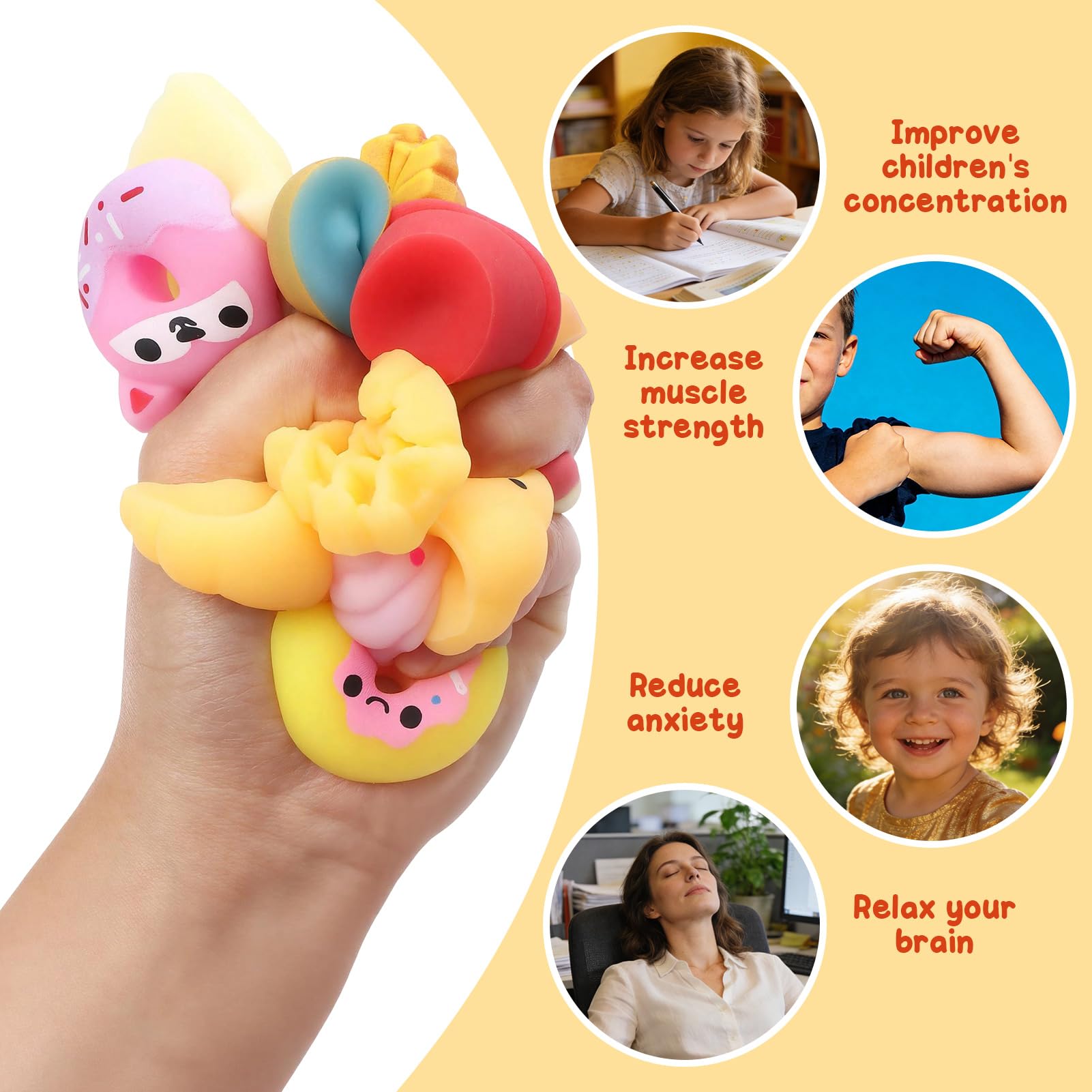 5/10/20/15pcs Mochi Squishy To - Baby Food Toy ulasan dan harga