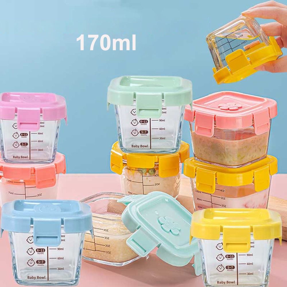 170ml Glass Food Storage Box F - Baby Food Jar ulasan dan harga