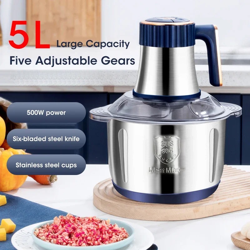 5L Electric Meat Grinder Large - Baby Food Meat ulasan dan harga
